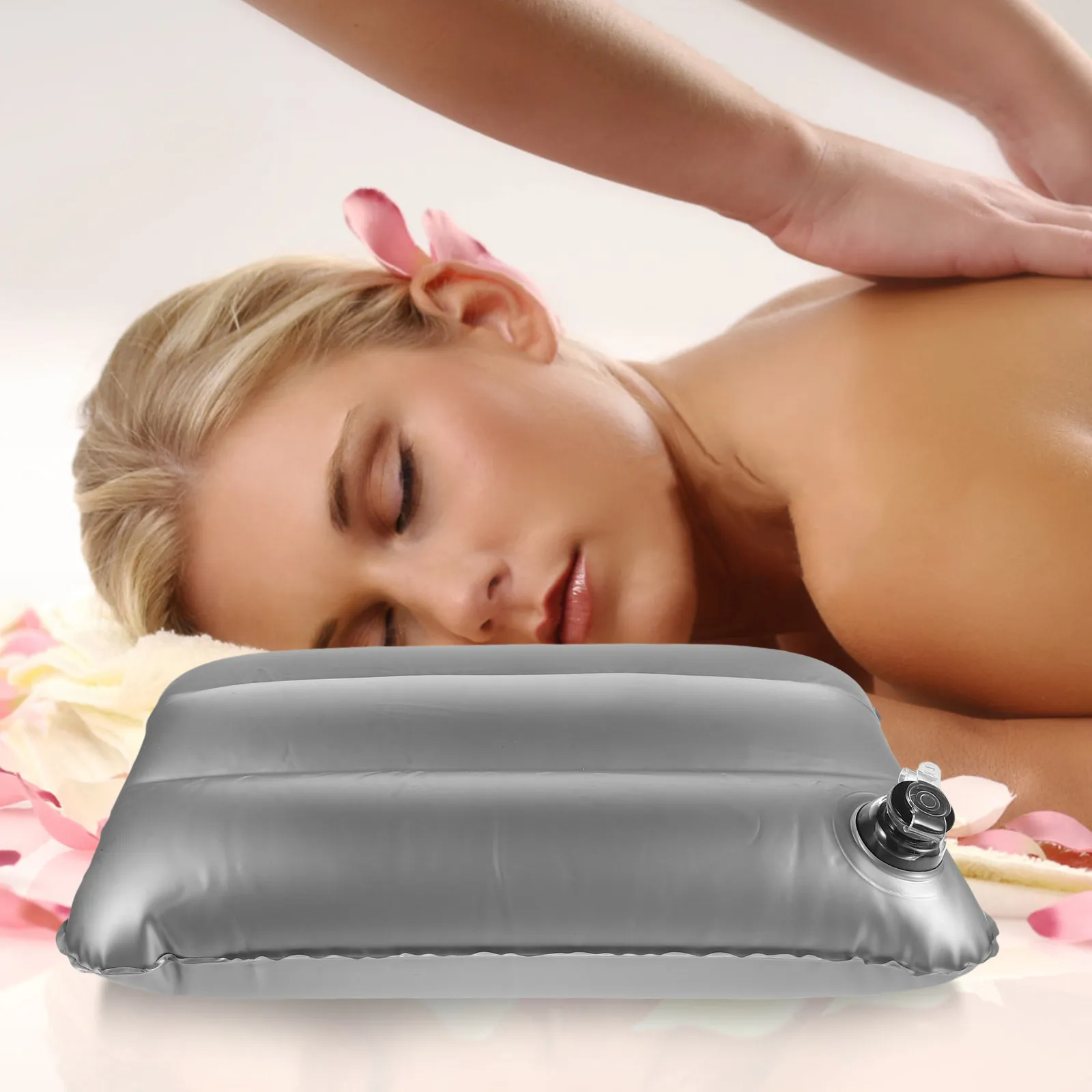 

Water Fillable Inflatable Cooling Pillow Lightweight Portable Outdoor Sleeping Pillow Camping Travel Water Fillable Pillow,