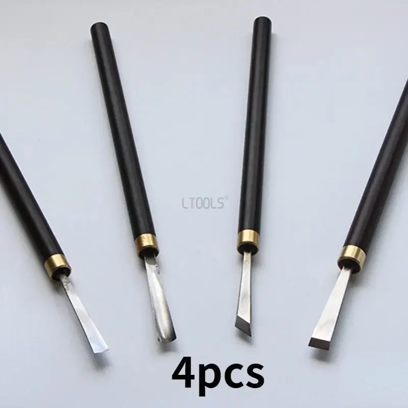 20pcs/9pcs/4pcs Professional Wood Carving Chisel Knife Hand Tool Round Knife Cutting Edge Woodworking Basic Detailed Carving