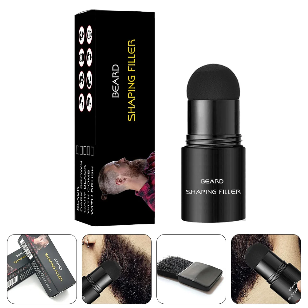 Beauty Beard Filling Stick Thickening Powder Shaping Tool Dense Professional Shaper Dark Brown Man