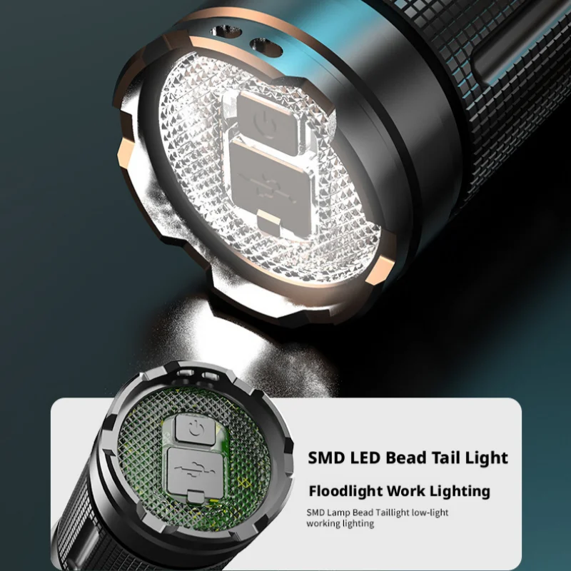 SHINEKNOT Strong Light Flashlight Charging Small LED Long-Range Outdoor Portable Mini Xenon Lamp Spotlight Ultra Bright Lighting