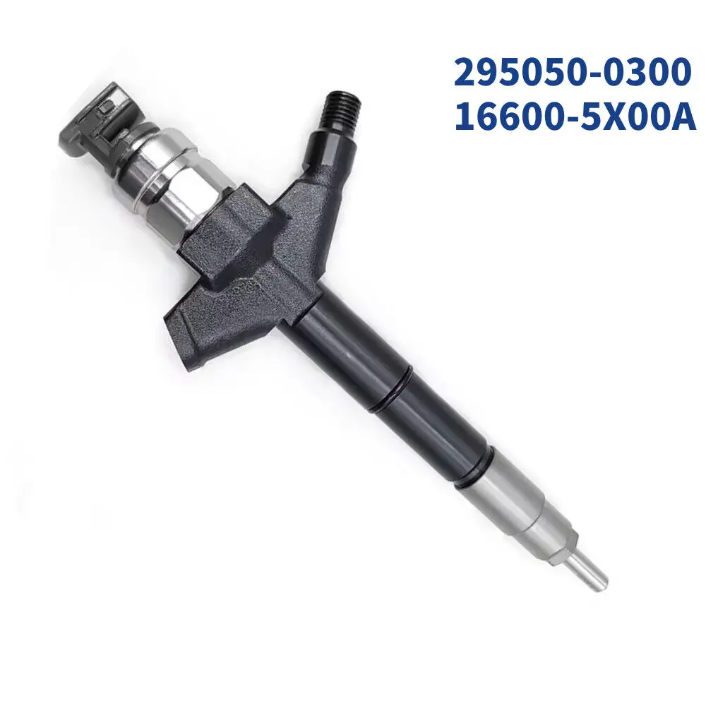 4X 295050-0300 16600-5X00A Common Rail Diesel Fuel Injector for Nissan Navara