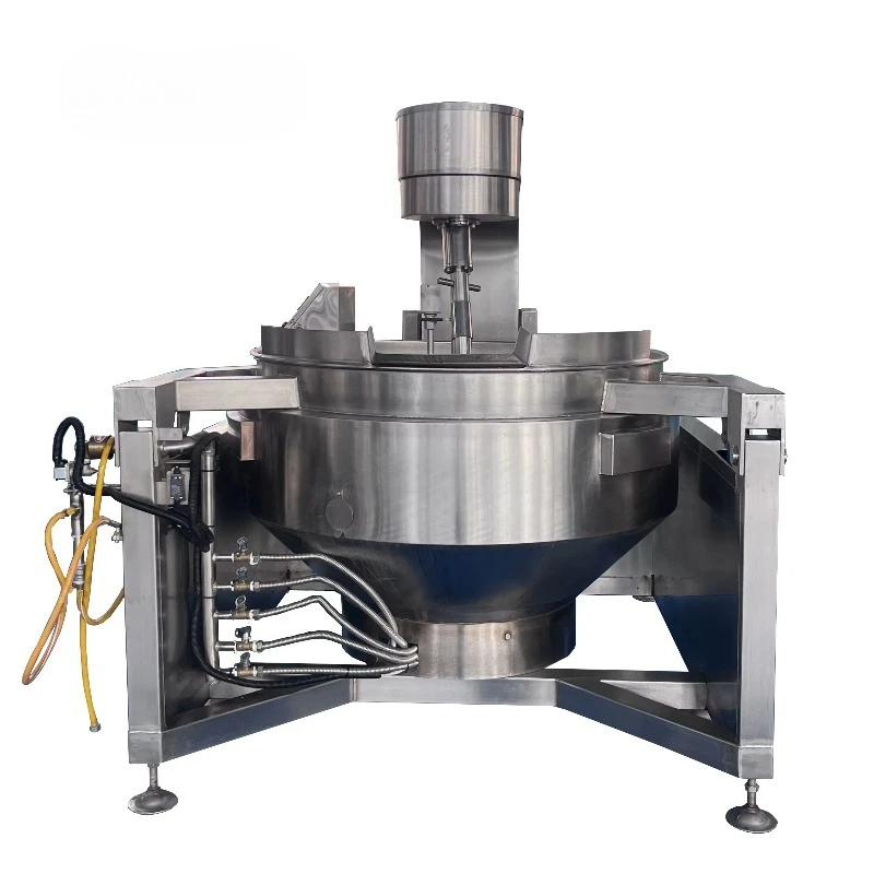 Automatic Planetary Cooking Mixer Stir Fryer Machine Jacketed Kettle Pot for Peanut Candy Sugar Boiling Cooking Pot