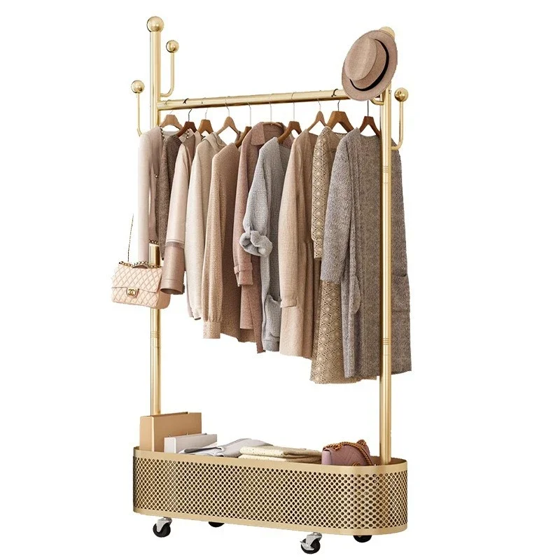 Cactus Hat Rack For Home Use, Simple Iron Art Storage, Multifunctional, Movable, Living Room, Balcony, Hanging Clothes Rack