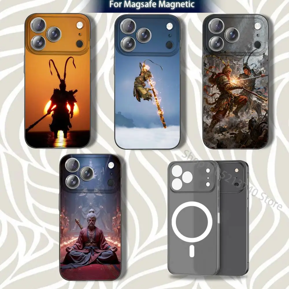 

Game W-Wu-Kong Blacks Myths Frosted Phone Case For iPhone 17,12,11,14,13,15,16,Plus,Air,Pro,Max,E,Mini for MagSafe Magnetic Grey
