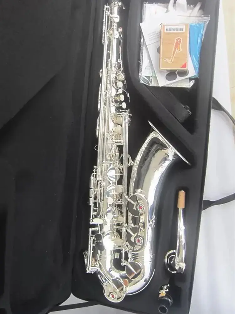 Silver classic Mark vi professional tenor saxophone all silver manufacture professional grade tone Tenor sax jazz instrument