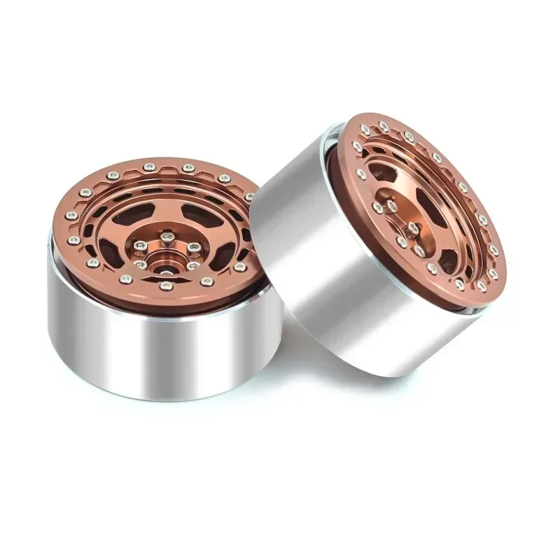 

1/10 RC Crawler CNC Aluminum Alloy 2.2" Beadlock Wheels Rim for TRX4 D90 Axial SCX10 Wraith Capra