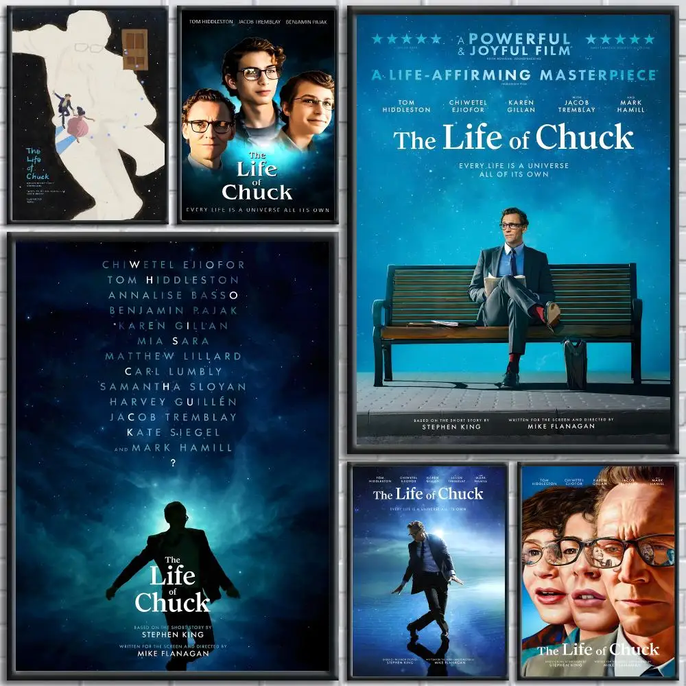 Classic Movie The Life of Chuck Poster HD Self-Adhesive No Residue After Removal Ideal for All Kinds of Wall Decor