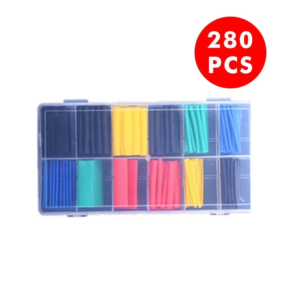 127-780pcs 2:1 Thermoresistant Tube Heat Shrink Wrapping Kit Assorted Wire Cable Insulation Sleeving Heat Shrink Tube Set