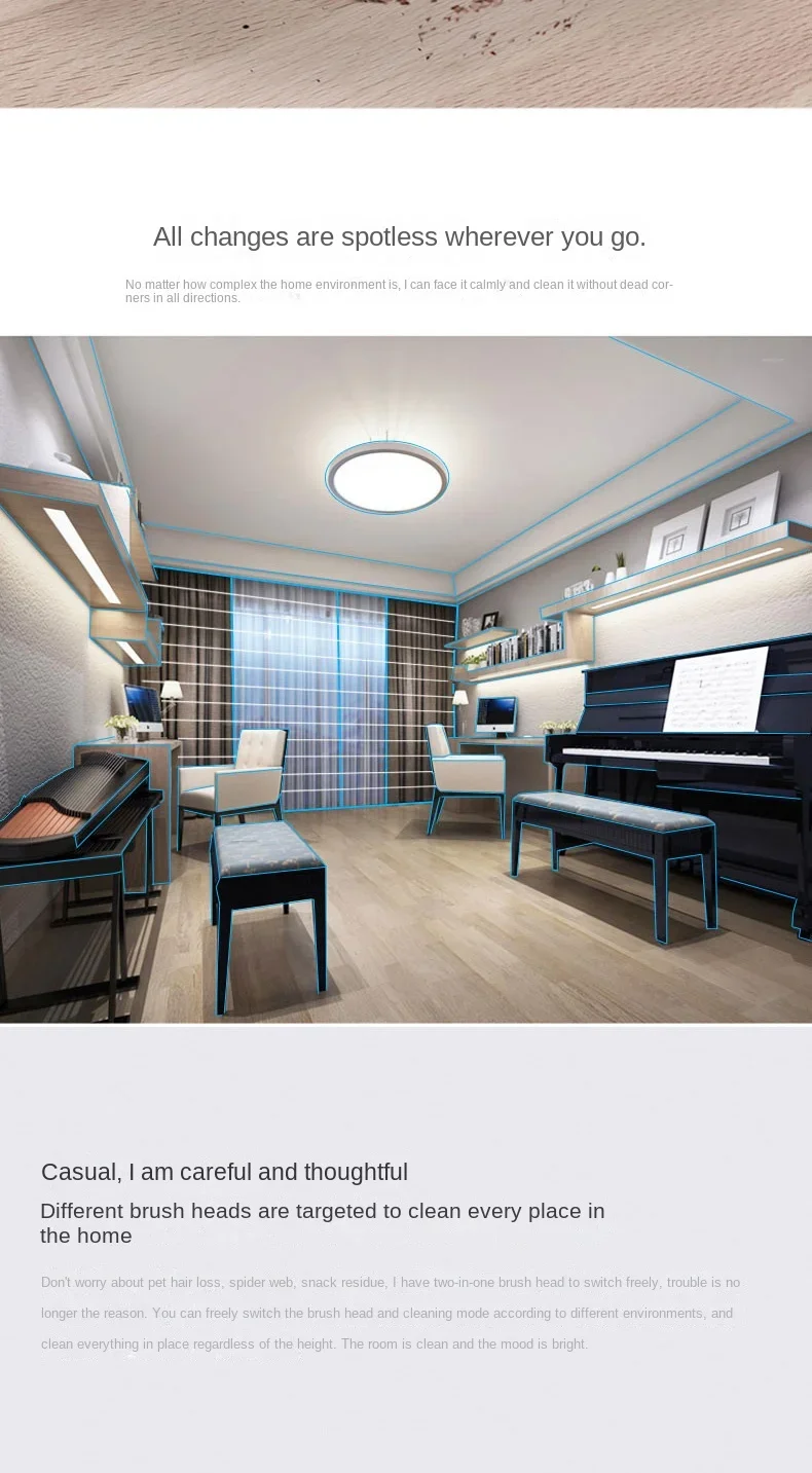 Vertical handheld vacuum cleaner household sweeper multifunctional dust collection