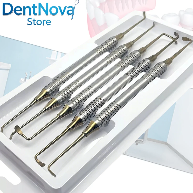 

5Pcs Sinus Lift Elevators Dental Implant Instrument Set Stainless Steel Autoclavable Tool
