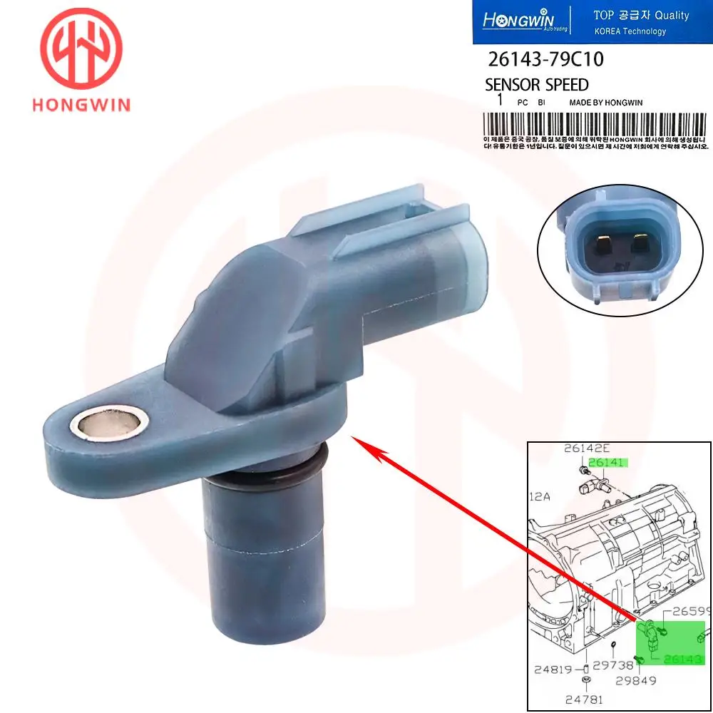 1/2 stücke Übertragung Eingang Ausgang Welle Geschwindigkeit Sensor 26143-79C10 89413-32010 Für Suzuki SX4 Aerio Liana Swift grand Vitara