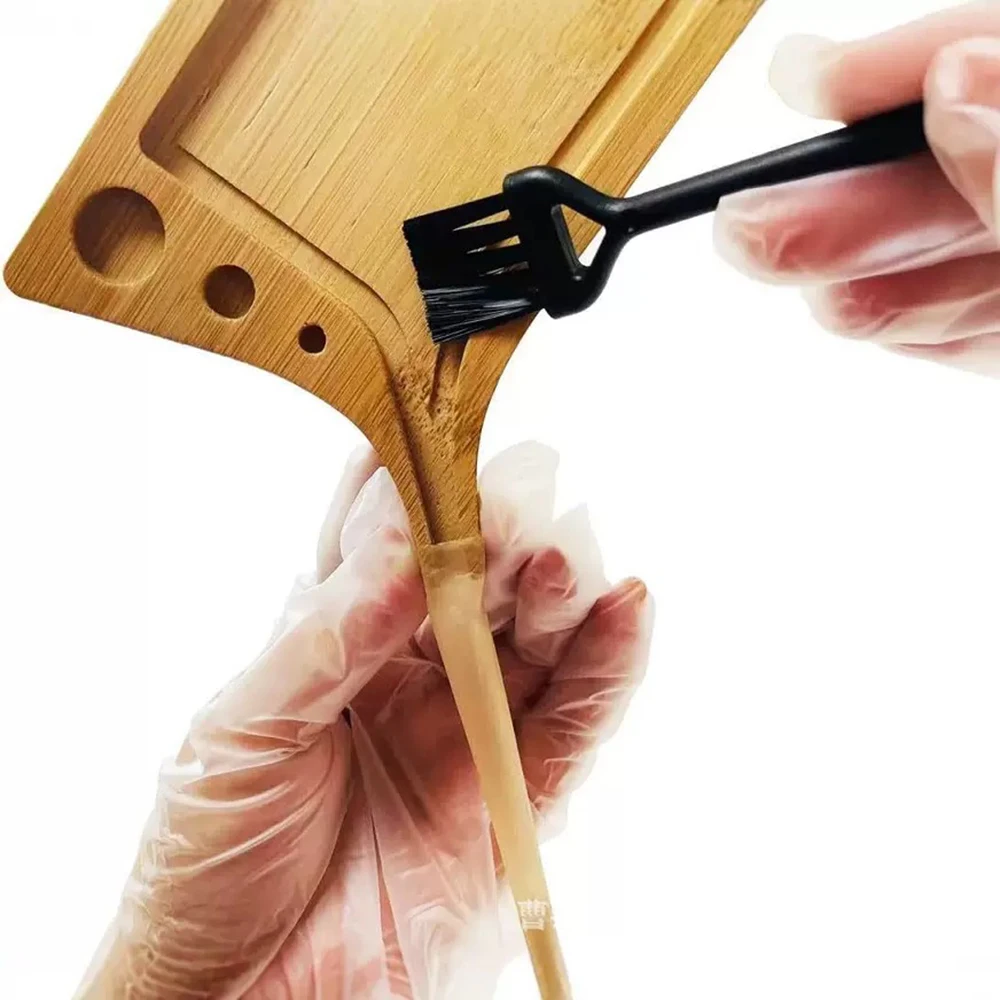 Portable Wooden Tobacco Rolling Tray with Brush And Pre Rolled Cone Holder Multifunctional Herb Rolling Tray Tobacco Accessories