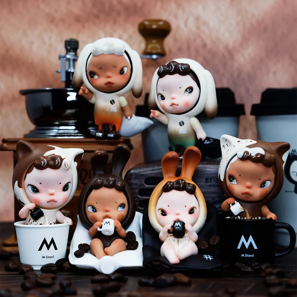 

Новая оригинальная подставка M Sooya Coffee Series Blind Box, милая фигурка Sooya, сюрприз, загадочная коробка, коллекционная модель, декор, игрушка, подарок на день рождения