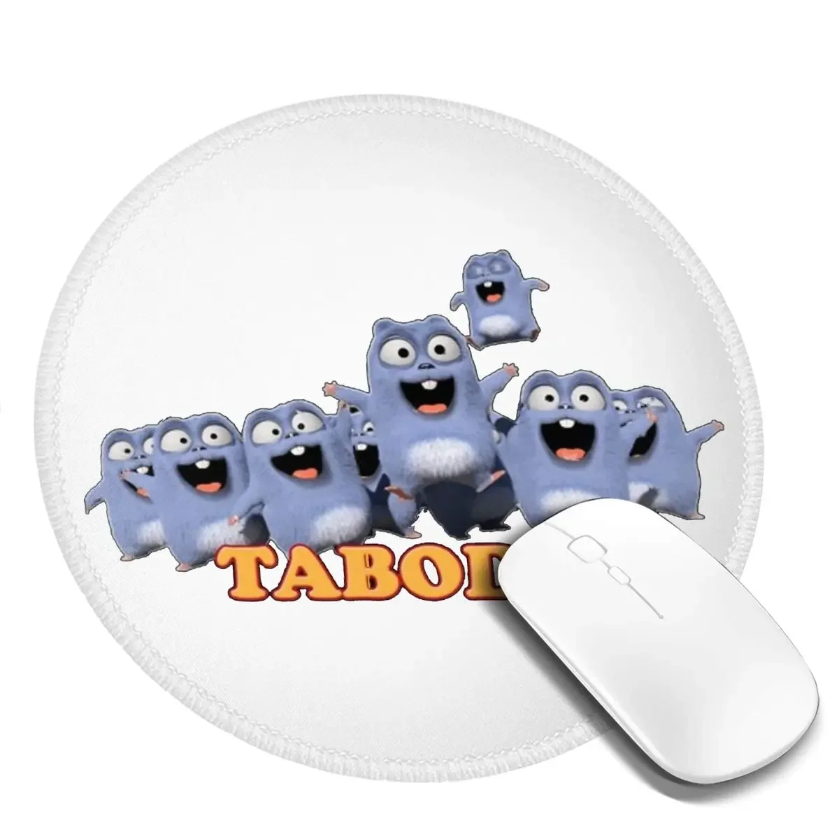 Grizzy And The Lemmings Tabodi 1 Round Mouse Pad Computer Keyboard Mouse Mat Gaming PC Desk Mat Office Table Mats