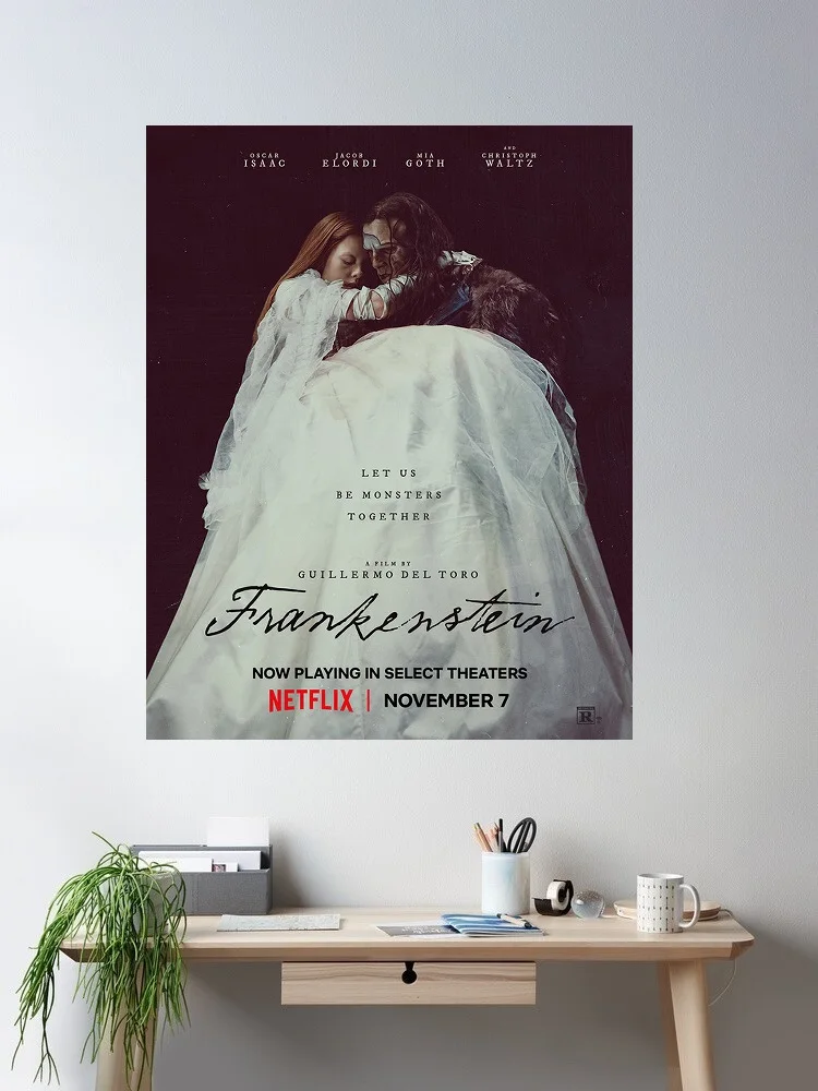 Frankenstein Movie, Art Print Silk Poster Home Wall Decor