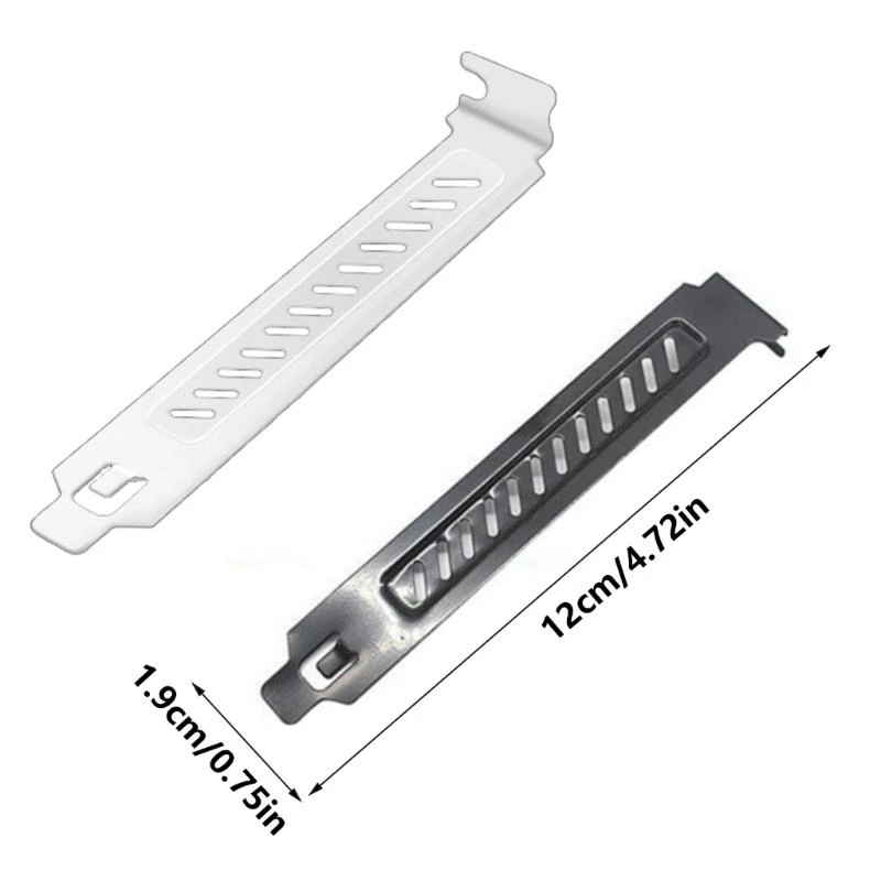 W91A 5 PCI 슬롯 커버 세트 브래킷 먼지 필터를 쉽게 설치하고 제거 할 수 있습니다.