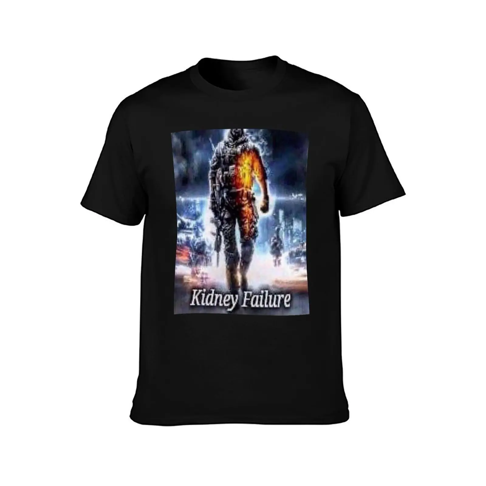 KIDNEY FAILURE - BATTLEFIELD 3 T-Shirt Summer Casual Cotton Tee Oversized Streetwear Tops Vintage Graphic Print 100% Cotton