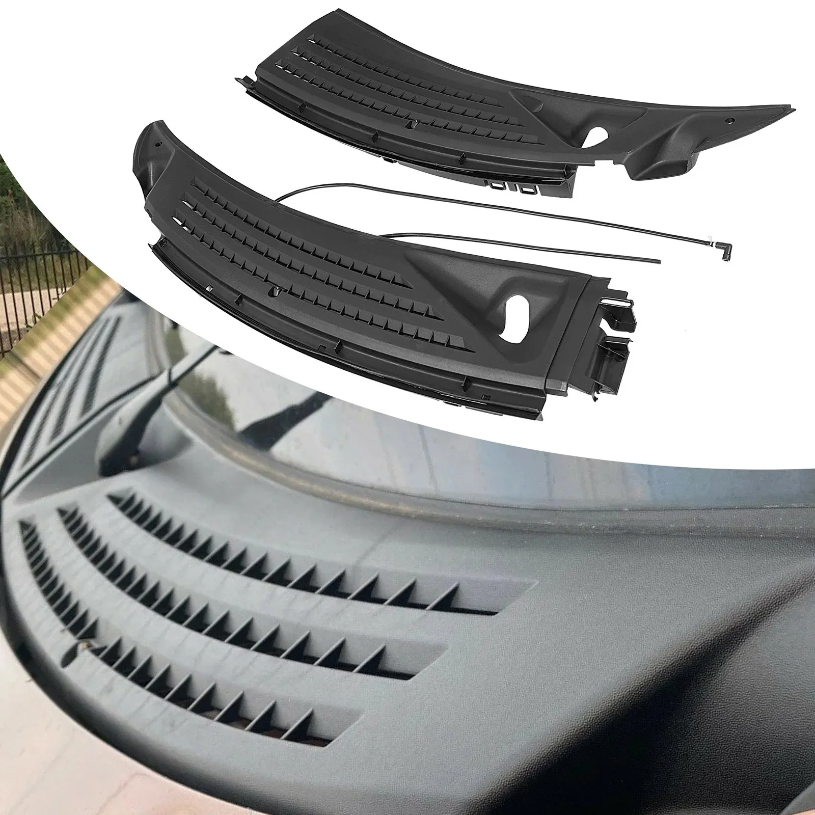 

2004-2008 for Ford F150 Left Right Upgraded Windshield Window Wiper Cowl Cover Panel