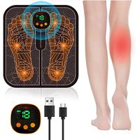 EMS Foot Massager Folding Portable Electric Foot Massager Pad For Muscle Stimulatior Promoting Blood Circulation Pain Relief