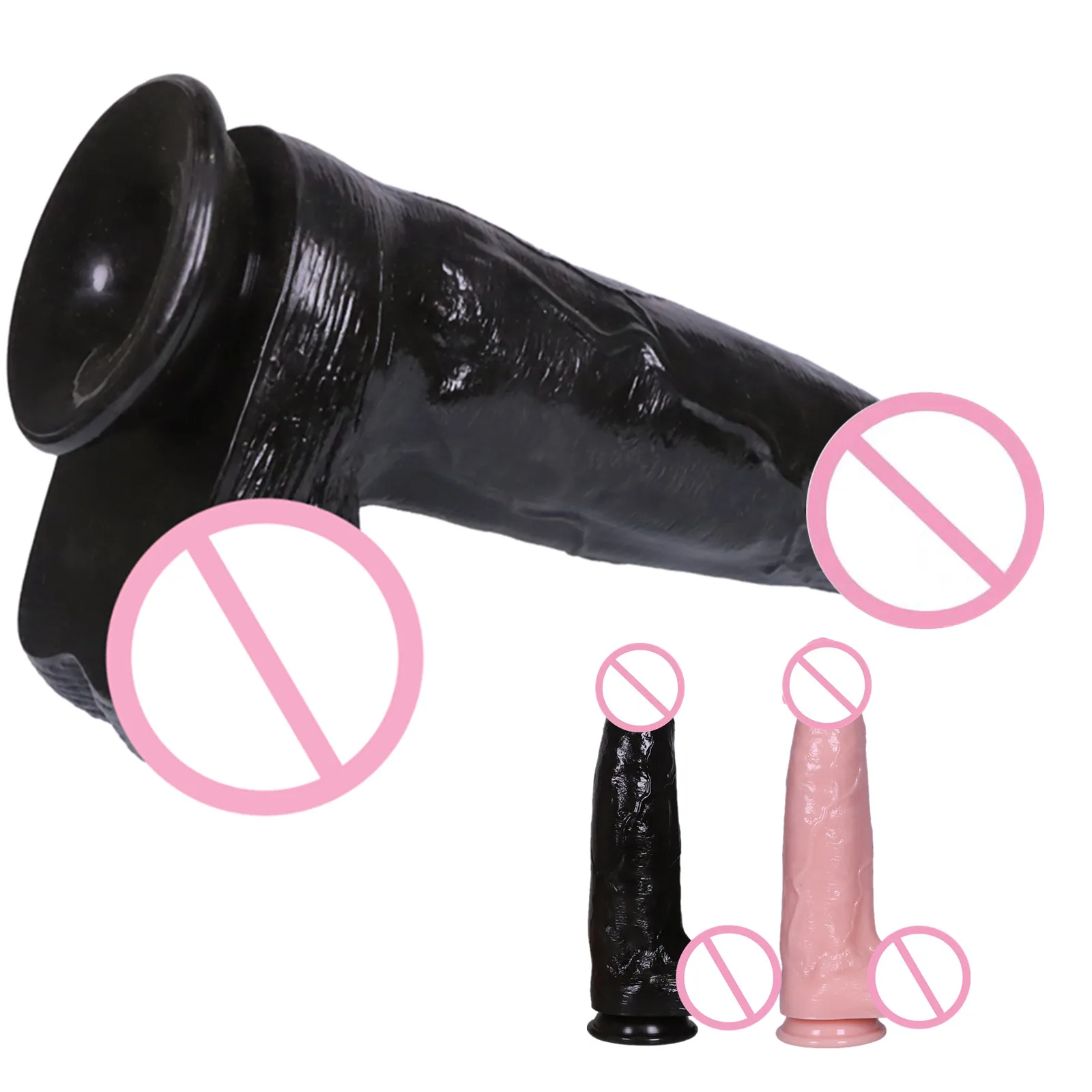 Penetration Anal Dildo Sex Toys Soft Smooth Dildos Realistic Dick Penis Sucker Anal Butt Plug G-spot Sex Toys For Woman Men 18+