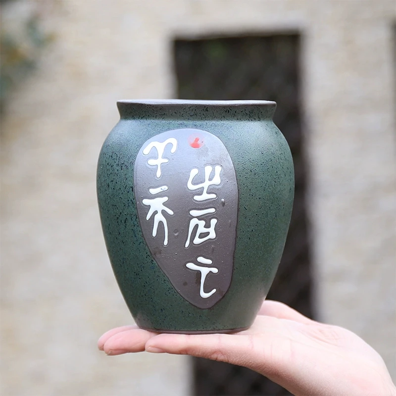 

Ceramic Colorful Bonsai Pot Flower Plant Small Vase Traditional Shape Garden Table Home Decoration