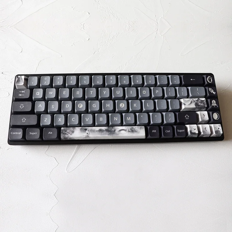 Pbt lados corante-subbed keycaps 6.25u barra espaço entrar teclas direção oem perfil keycap para teclado diy