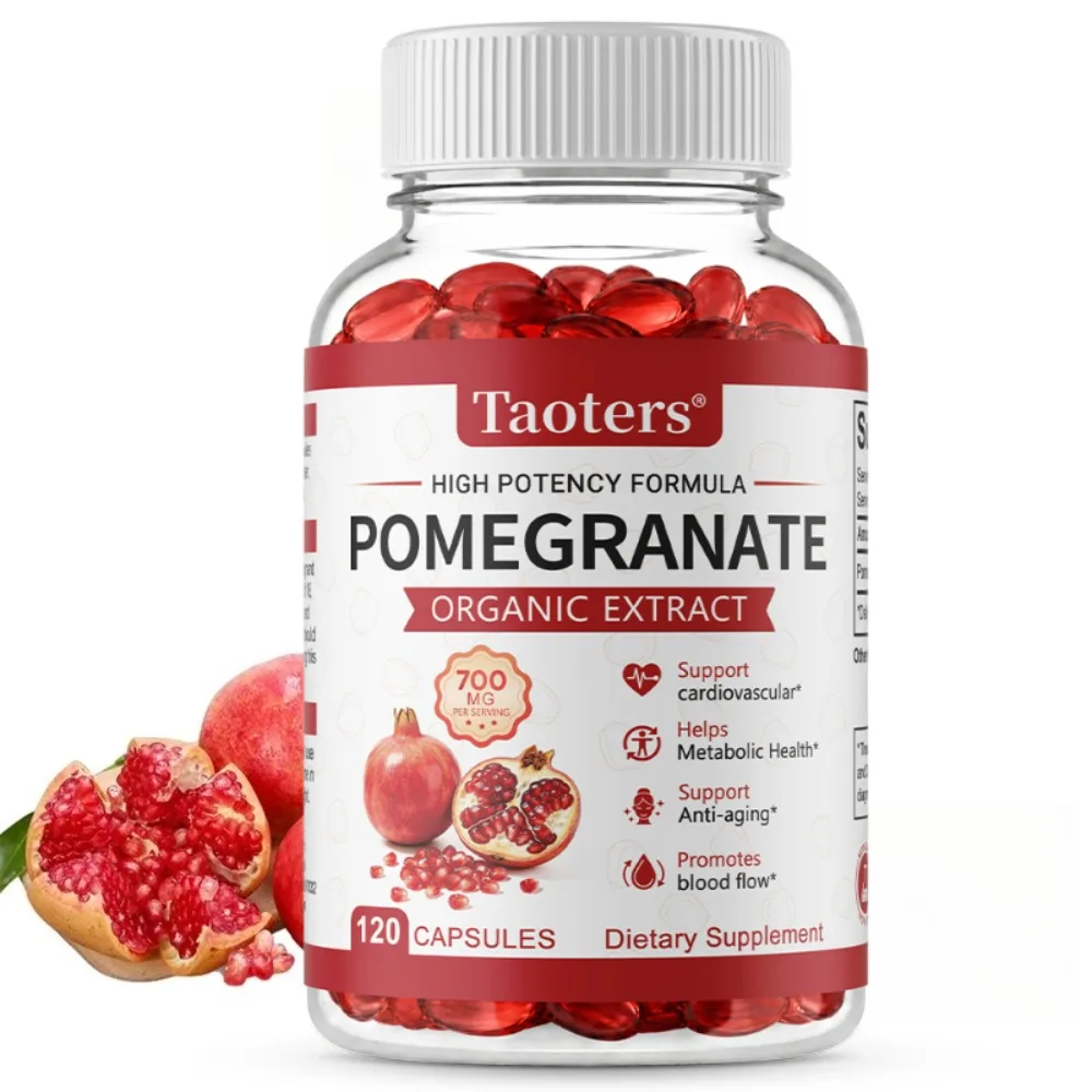 Pomegranate Extract Capsules - Antioxidant Supplement - Used for Heart Health Joint Support 120 Vegetarian Capsules