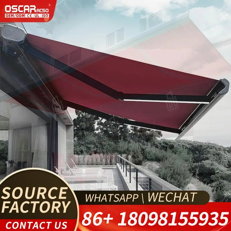 Outdoor  Roof Adjustable Louvre Roofs Durable Quality for Garden Swimming Pool Outdoor Shading Shelter Retractable Awning