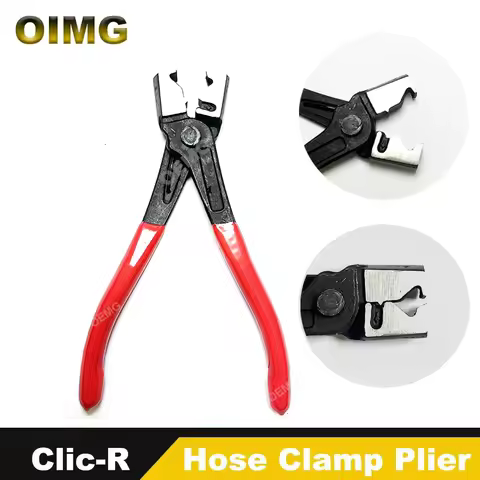 Car R Type Collar Hose Clip Clamp Pliers Water Oil Pipe Crimping Calliper Air Conditioning Pipe Plier for Car Repair Hand Tool