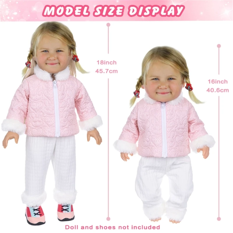 Christmas Clothes Set for Most Dolls Includes Jackets Dress and More