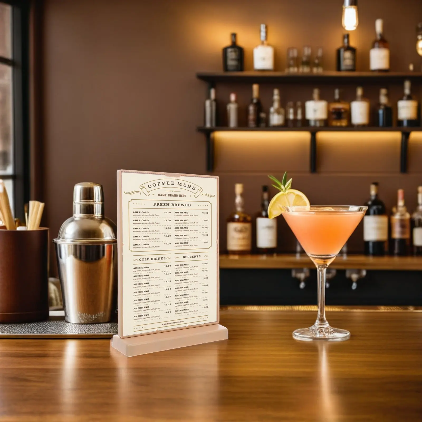 

Набор из 4 L-образных настольных подставок для меню из прозрачного АБС-пластика для ресторанов, кафе, розничных магазинов, двусторонний держатель для ценников