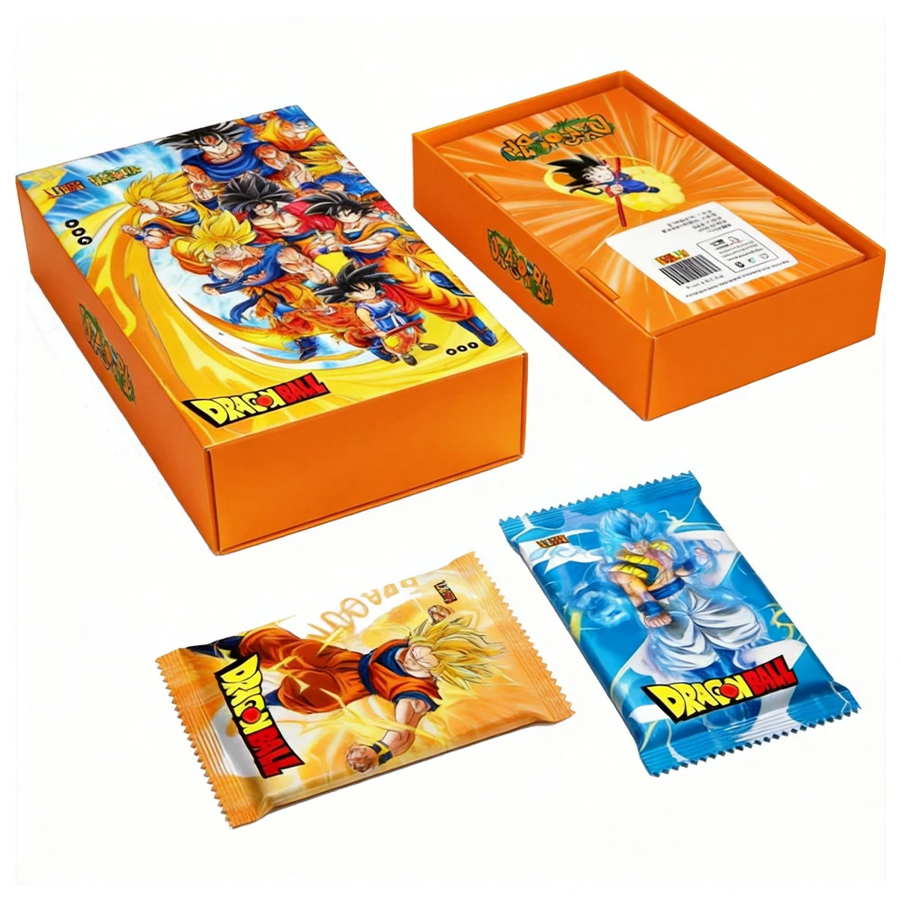 Tarjetas Coleccionables de Dragon Ball, Tarjetas Metálicas de Diamante, Colección de Personajes de Anime como Son Goku y Vegetto, Juego de Cartas, Juguetes, Regalo