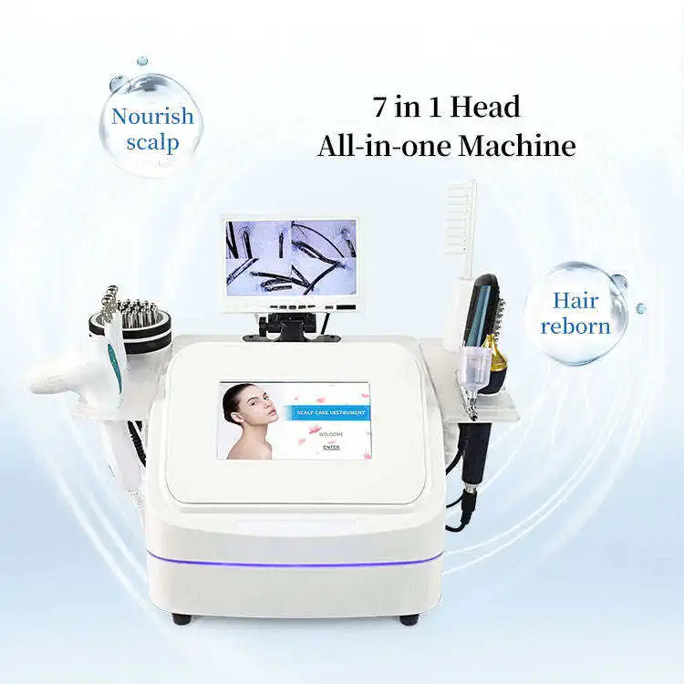 7-in-1 High Microcurrent Scalp Massager Natural Hair Growth and Loss Treatment Haircare Scalp Massage