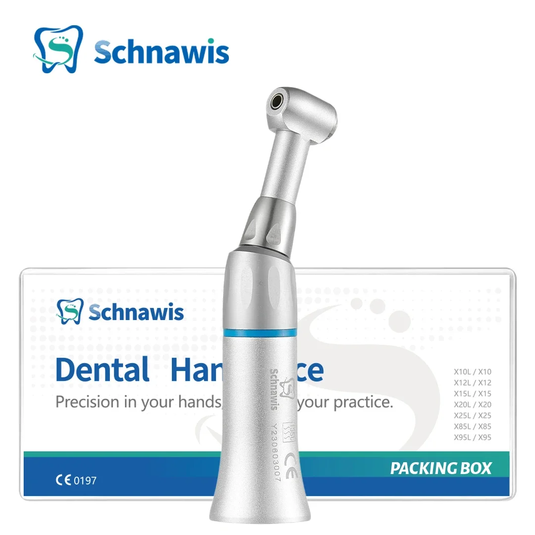 Schnawis Push Button Dental Slow Low Speed Handpiece Contra Angle  For Dental Lab Equipment Micromotor Polishing Tool