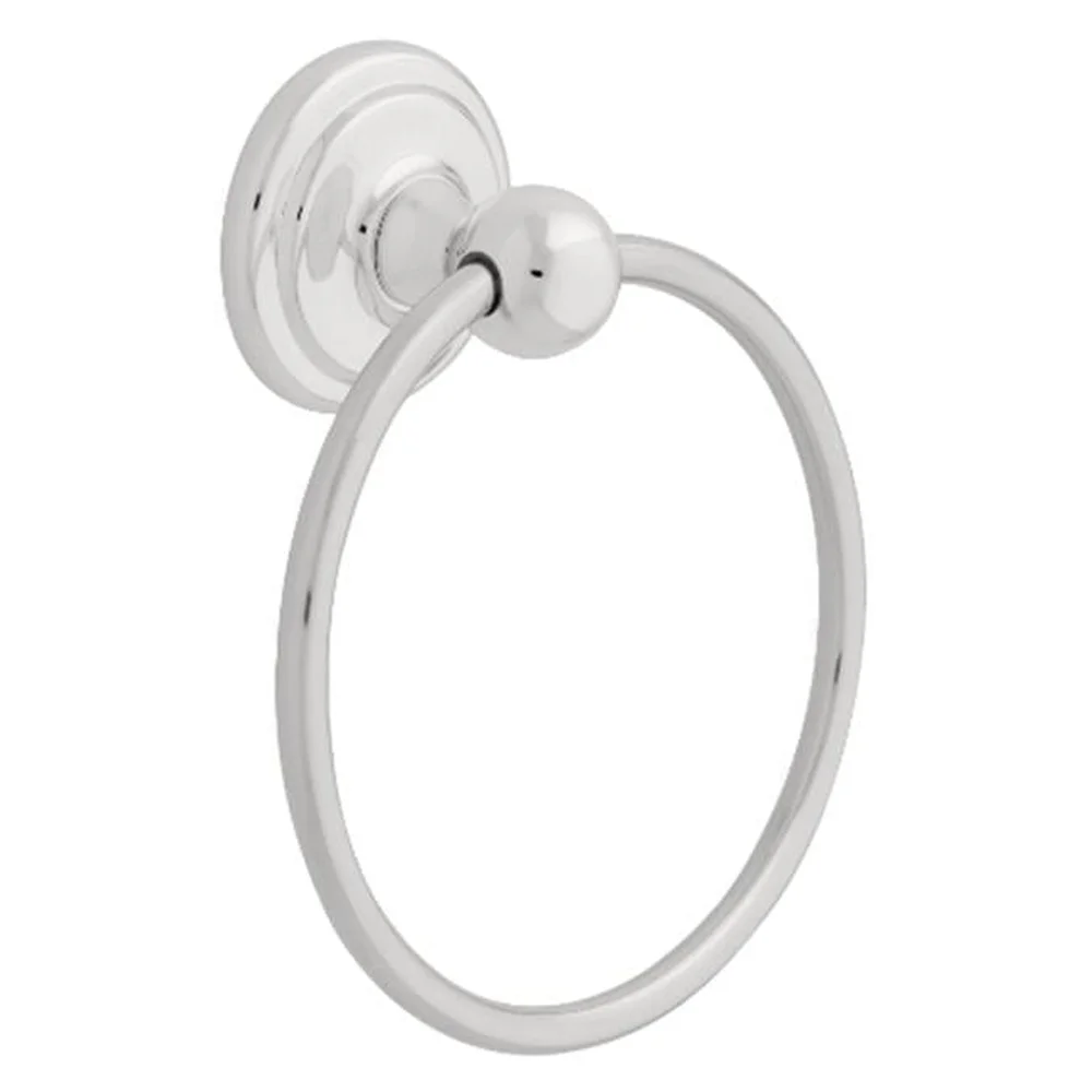 Polished Chrome Towel Ring Jamestown Collection Wall-Mountable Bath Accessory Durable Zinc Die-Cast Easy Install Home Decor