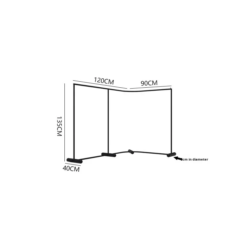 custom.DyClothing store metal display rack with rails women's clothing display gold rail clothing rack