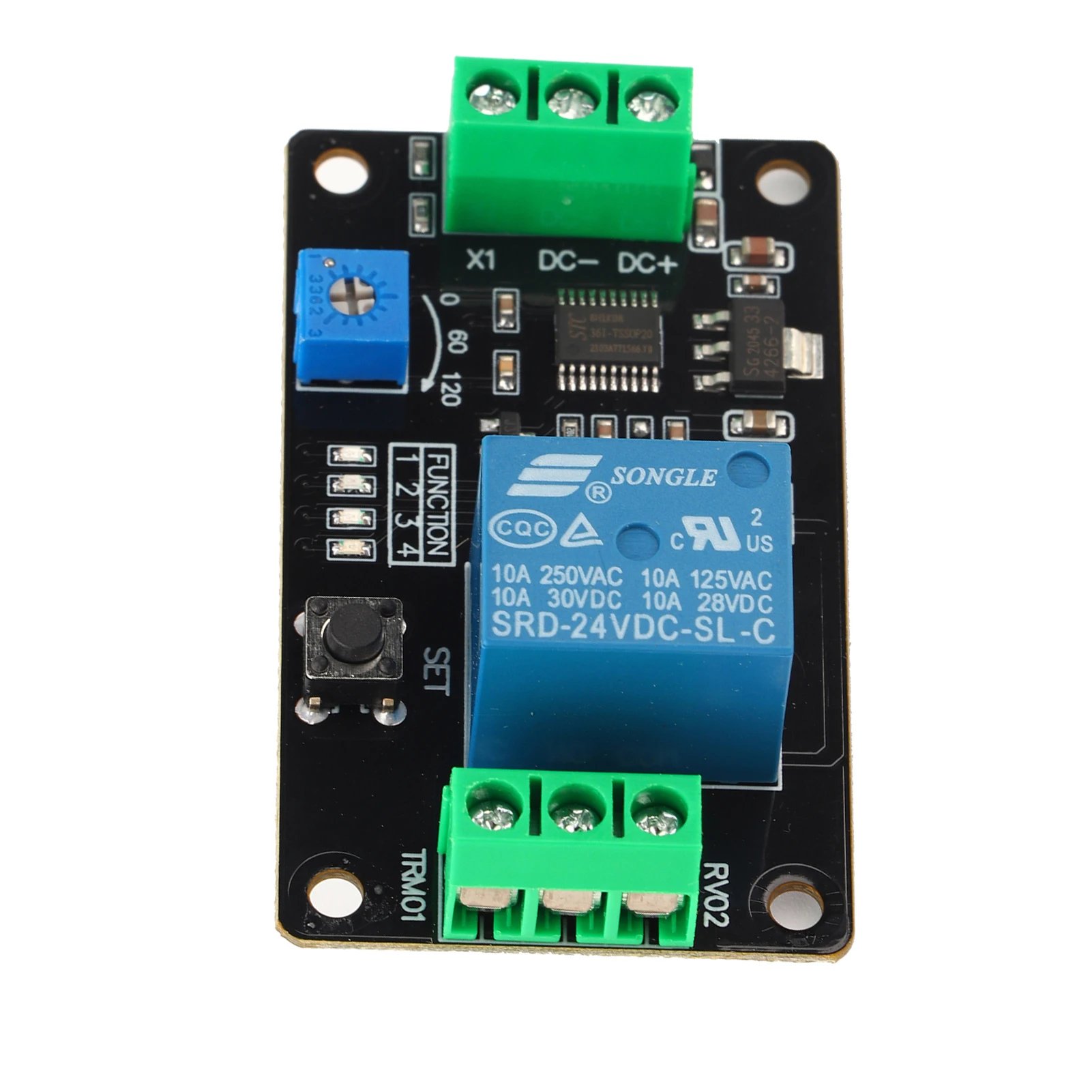 Delay Timer Relay Self locking Delay On Off Time  Super 555 Timer  5V/12V/24V Delay Relay