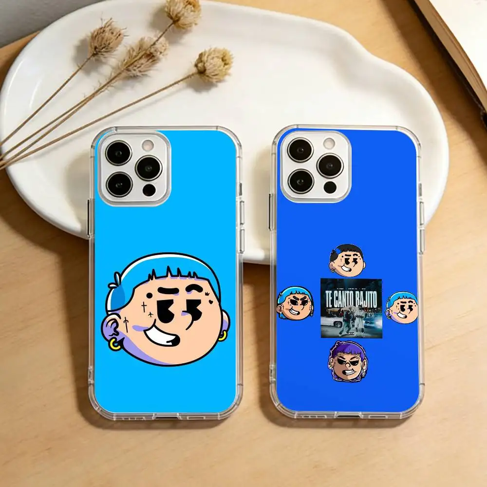 R-Rapper B-Blessd Cantante  Phone Case For iPhone 17 16 15 14 13 12 11 Mini Pro Max Plus Transparent Cover