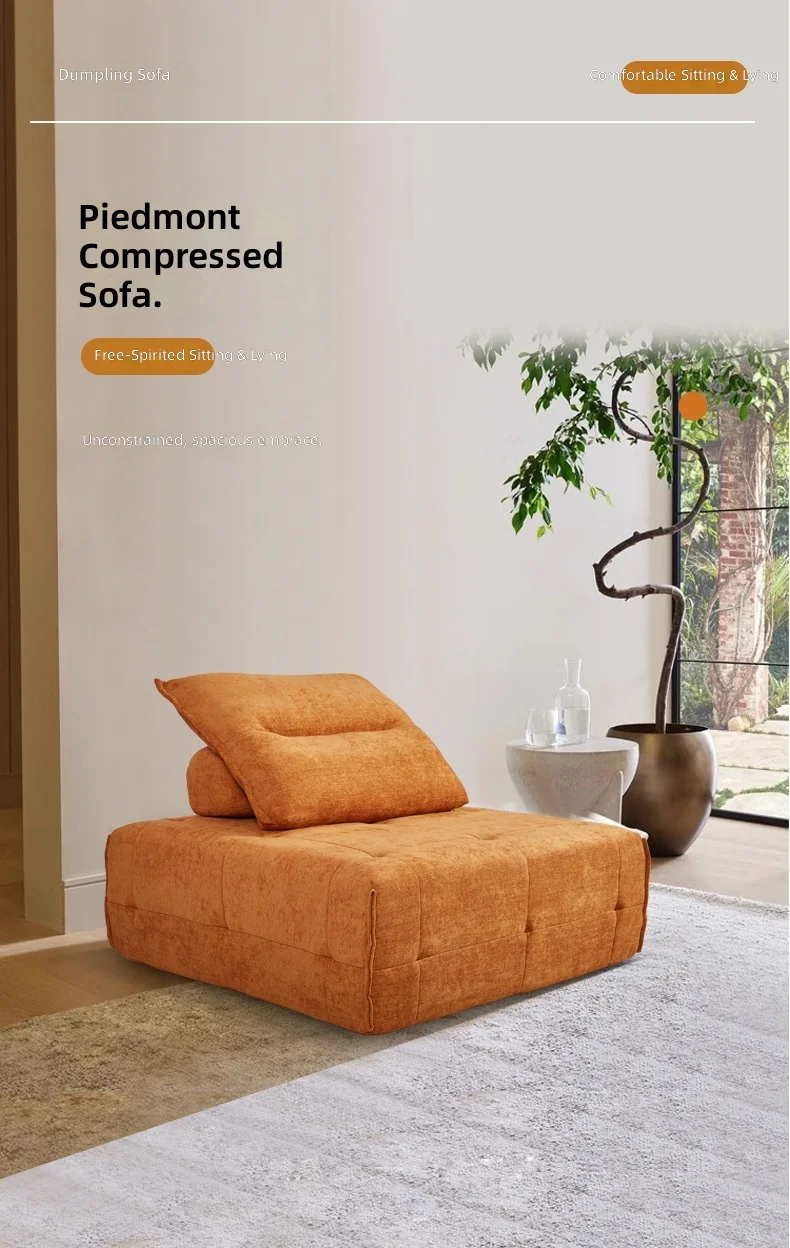 Compressed Sofa,All-Foam Pietmont Style Vacuum-Packed Sofa, Foldable Living Room Sofa,Modern Sectional Sofa，Home Decor Furniture