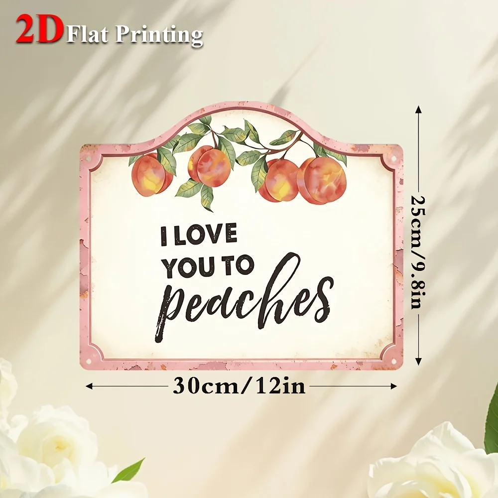 1pc, 2D Flat, Signs Metal Sheet Painting 