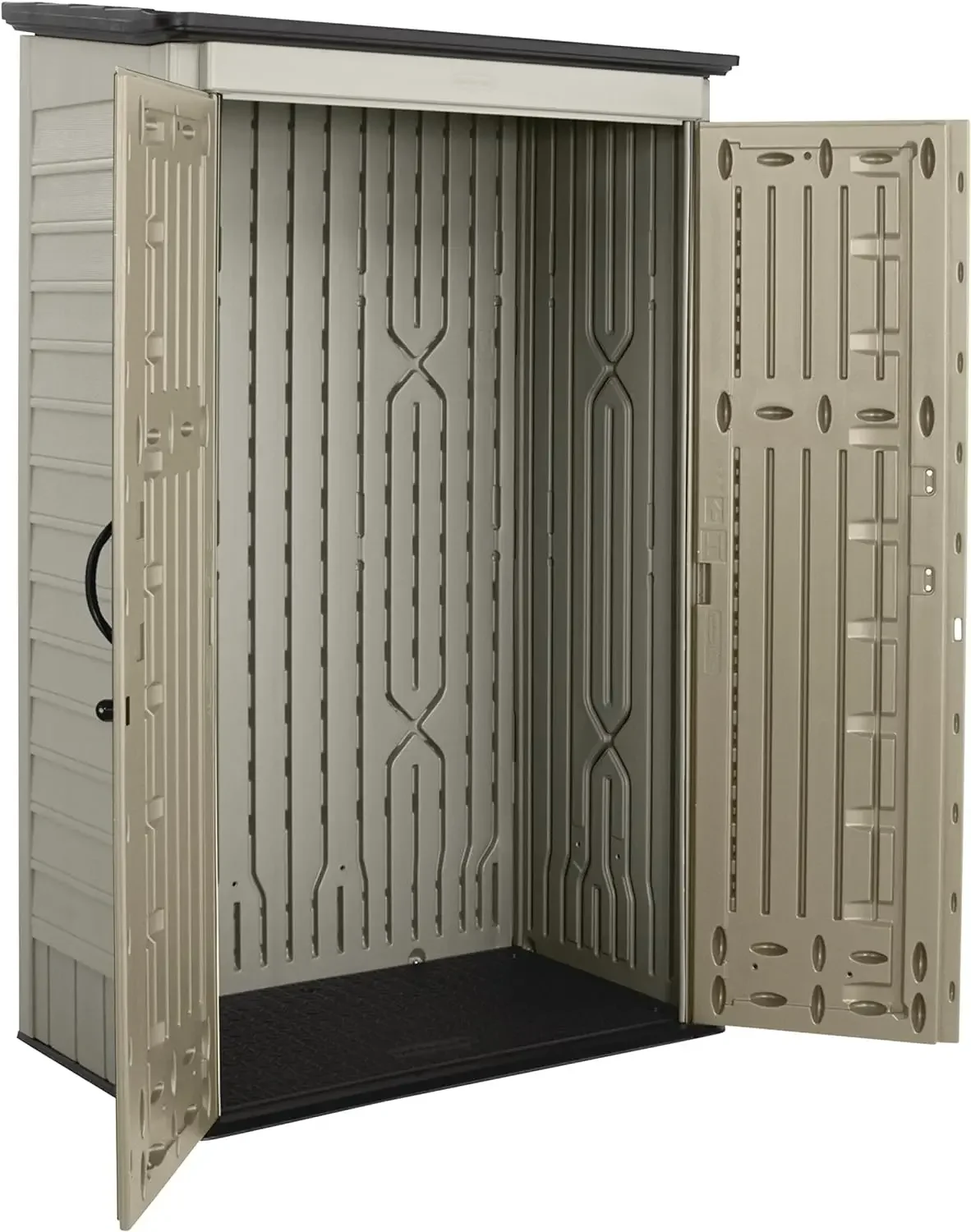 Resin Vertical Outdoor Shed, 5'x2', Olive