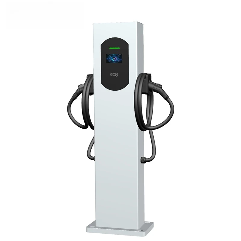 EV Charging Pile 60kW DC Fast Charger Dual Gun Floor Mounted Commercial Electric Vehicle Charging Station For Industrial Park