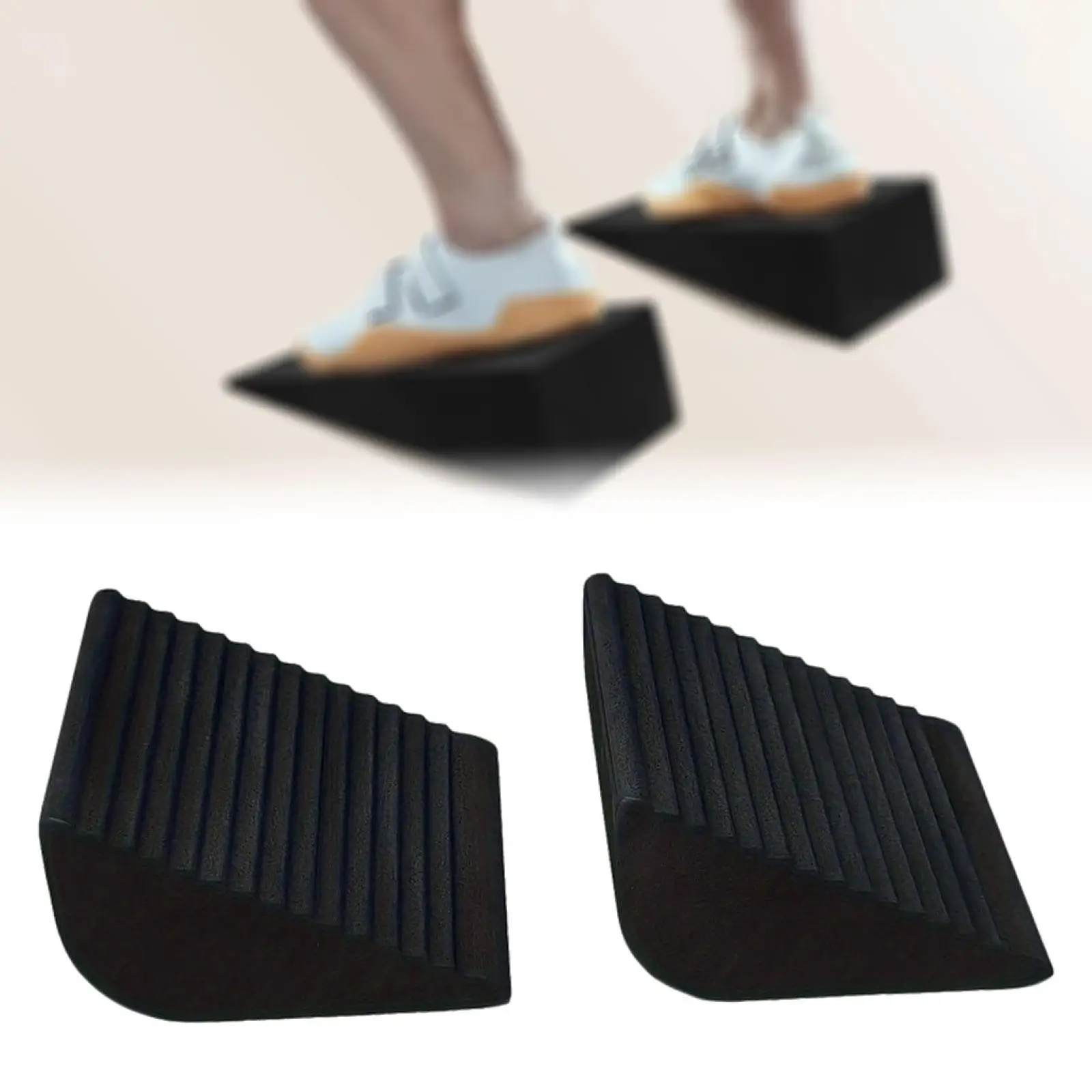 2x bloque de cuña para sentadillas, equipo de entrenamiento portátil, camilla para pantorrillas apretadas, deportes de interior, gimnasio en casa, Pilates, levantamiento de pesas