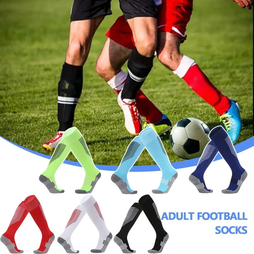 

1 Pair Football Sports Socks Long Knee Cotton Spandex Kids Legging Stockings Soccer Baseball Ankle Adults Children Socks