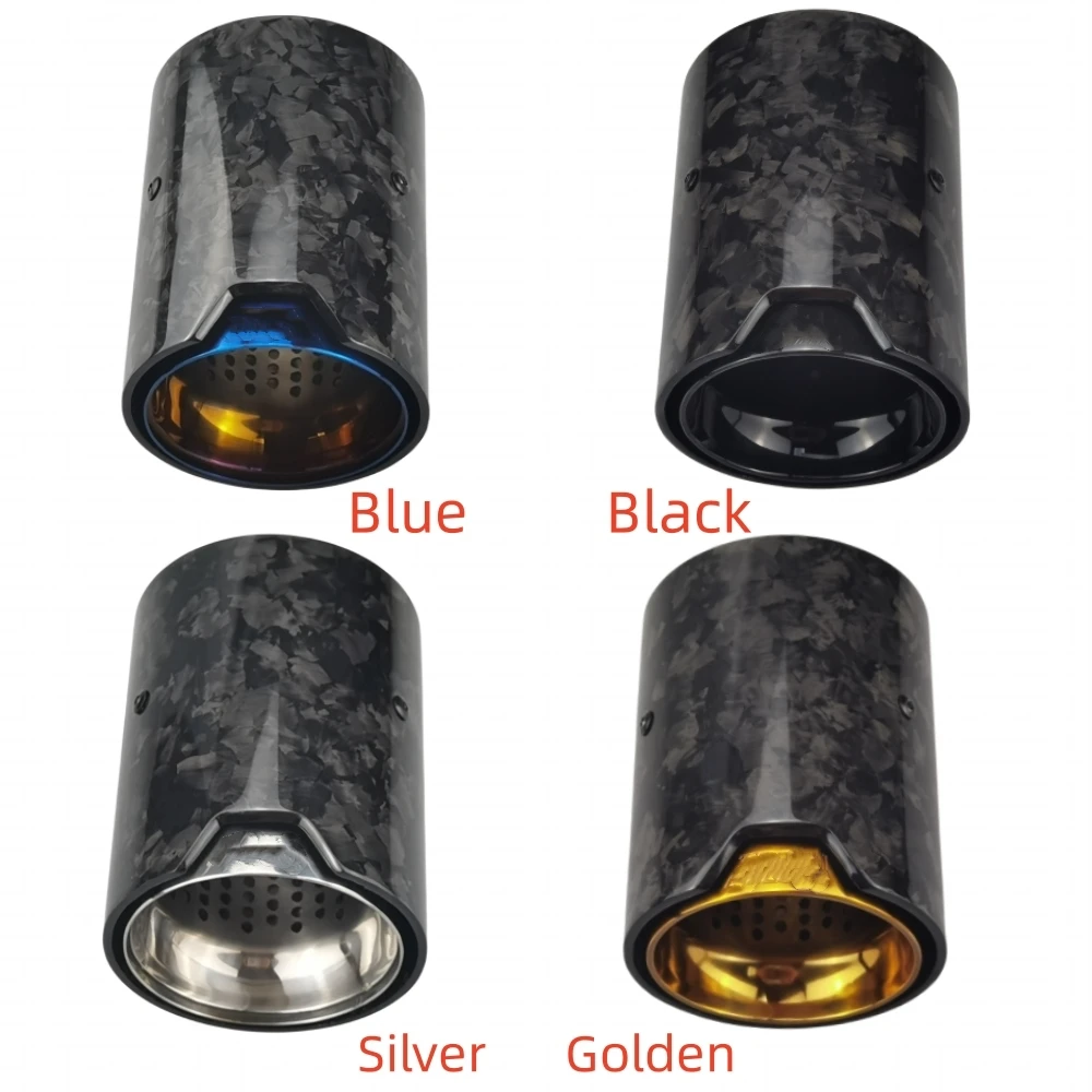 1 Pcs Forged Carbon Fiber Exhaust Pipe For M Performance M2 F87 M3 F80 M4 F82 F83 M135i M235i M335i M240i M435i Car Muffler Tips