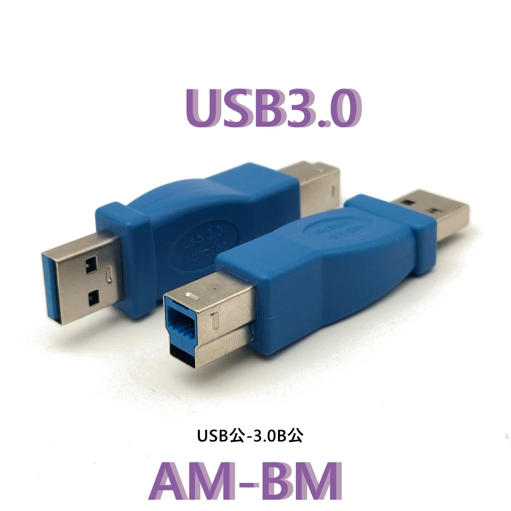 1 szt. Super prędkość USB 3.0 typ męski żeński na USB 3.0 typ B konwerter do drukarki konwerter Adapter micro B męski