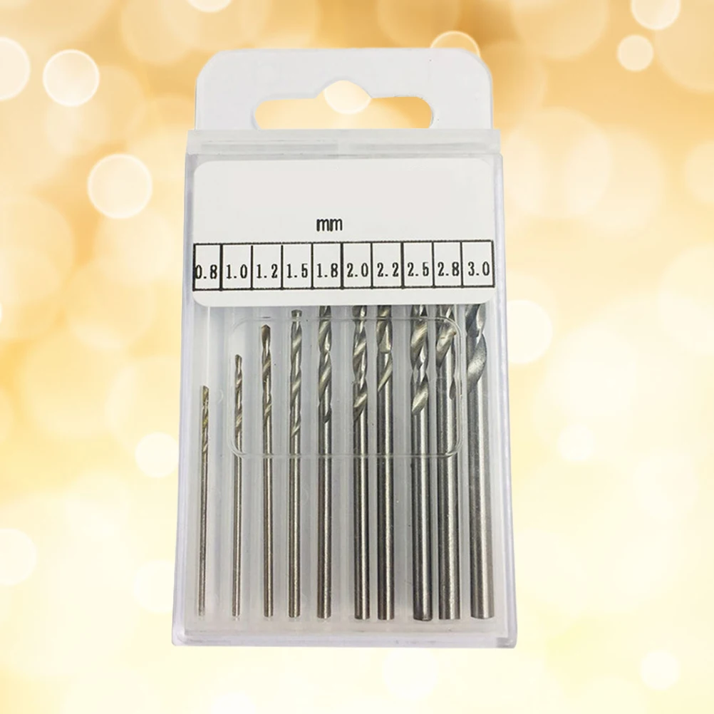 

10 Pc Drill Set Carving Tools Grinding Bits Walnut High-speed Steel Metal Hand Precision