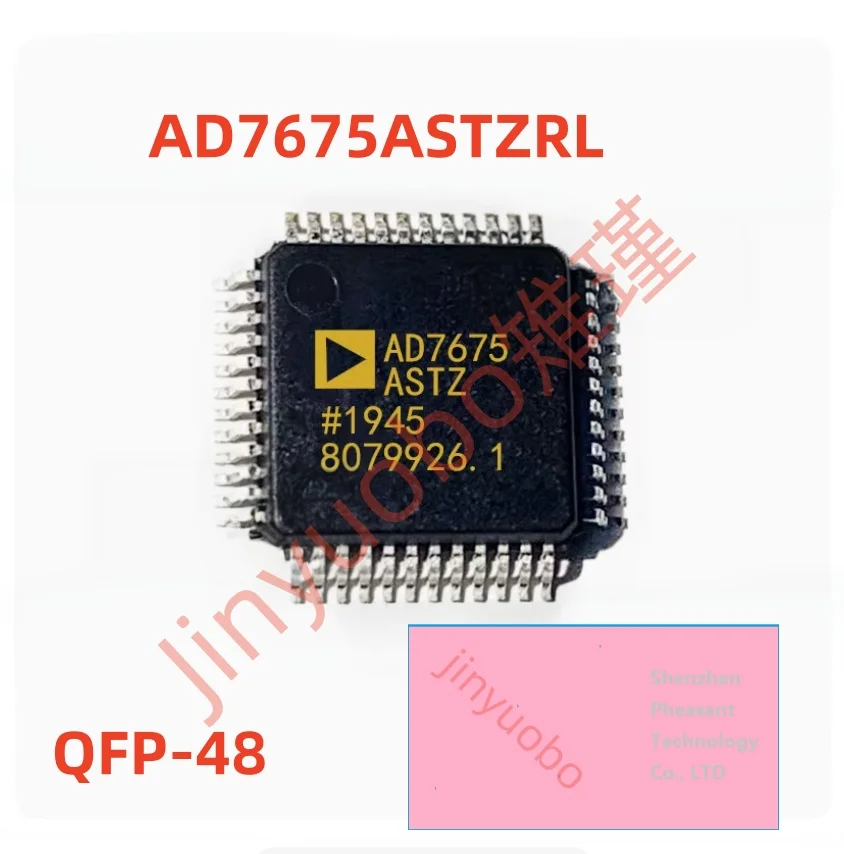 

1PCS 100% New AD7675ASTZRL AD7675ASTZ 5V 94dB 100Ksps 16bit 1 16 DSP, Parallel, SPI Differential 5V SAR LQFP-48 7mm*7mm*1.4mm