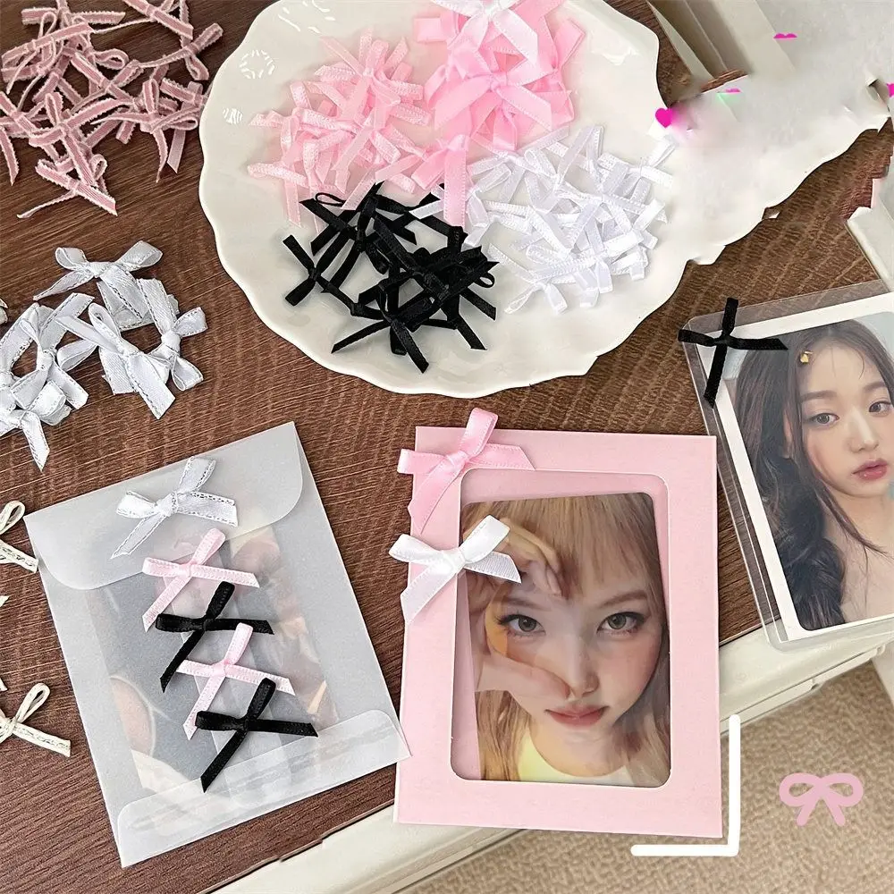

10pcs Sweet Handmade Craft Ribbon Bow Accessories Headdress DIY Hair Clip Accessories Korean Style Balletcore Student