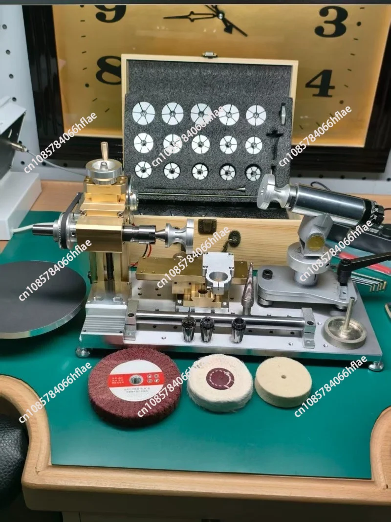 Precision Watch Repair Machine, Grinding Polishing Wire‑Drawing Drilling & Milling Equipment, Inner Support Chuck Turret
